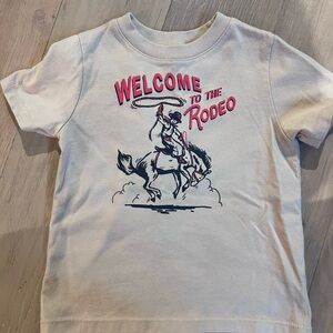 Garanimals Cream Tee with Pink & Navy Rodeo Graphic
